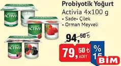 ACTİVİA PROBİYOTİK YOĞURT 4X100 G fiyat ve kampanya bilgisi